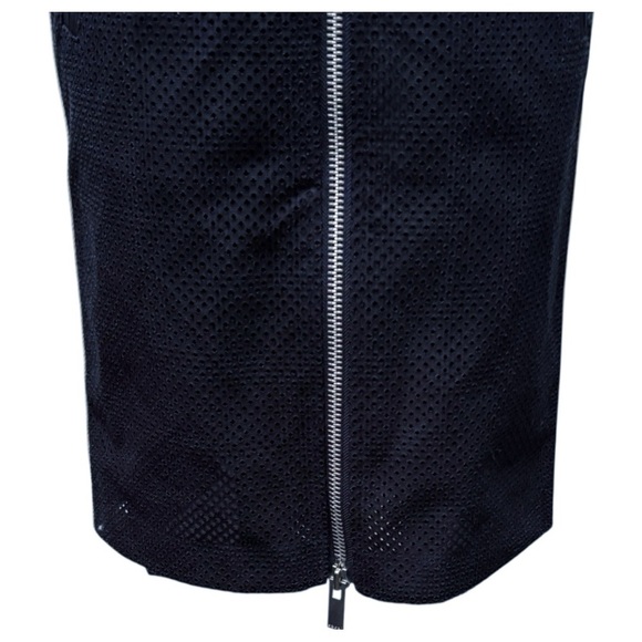 Sacai Satin Trimmed Laser Cut Prince of Wales Checked Cotton Jacquard Skirt - Picture 7 of 13